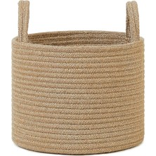 Renas Store Ocean Home Textile Jüt Halat Sepet 26 x 22 cm