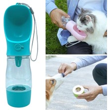 Renas Store Buffer Mama Hazneli Evcil Hayvan Suluğu, Seyahat Kabı, Taşınabilir, Kilitlenebilir, Su Sızdırmaz, 380 ml