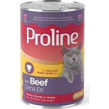 Renas Store Proline Dana Etli Sos Içinde Gravy Yetişkin Kedi Konservesi 400 gr