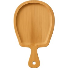 Renas Store Bambu Sunum Tabağı – Saplı Ergonomik Tasarım, Doğal Ahşap, Çevre Dostu, Kahvaltı, Peynir, Meze ve Tatlı Sunumu Için Şık ve Dayanıklı