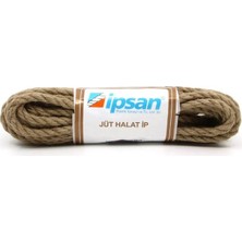 Renas Store Ipsan Jüt Halat Ipi, Doğal Kendir Malzeme, 5 mm Kalınlık, 10 Metre Uzunluk, Dekorasyon ve El Sanatları Için