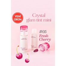 Renas Store Clıo Yapışkanlık Hissi Vermeyen, Hafif Dokulu, Yoğun Işıltılı Tint Crystal Glam Tint Mini 05 Fresh Cherry