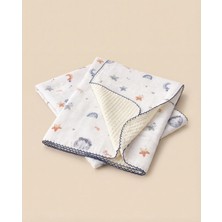 Renas Store Minory Baby -%100 Pamuk Bebek Battaniyesi | Pikeli | 100X100 Çok Renkli 100 x 100
