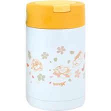 Renas Store Trendix Çelik Içli Termos 500 ml Turuncu Çelik Kaşık Ile TX-6129