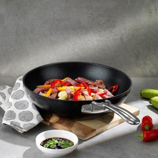 Renas Store Schafer Gastronomie Master Granit Wok Tava 28CM-SIYAH
