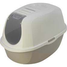 Renas Store Moderna Smart Kapalı Kedi Tuvaleti - Gri 53 cm