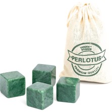 Renas Store Perlotus Doğal Granit Mermer Viski Taşı 4’lü Özel Seri Sertifikalı