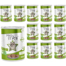 Renas Store Prostar Yetişkin Kedi Kuzulu Pate 400 gr x 12 Adet