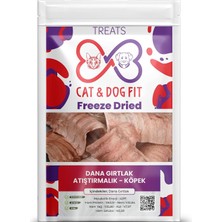 Renas Store Freeze-Dried Dana Gırtlak Köpek Atıştırmalık MAMA%100 Doğal Katkısız Ödül Maması (1 Paket)