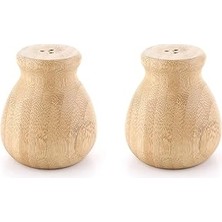 Renas Store Orret Home El Yapımı 2'li Bambu ve Akasya Ağacı Tuzluk Karabiberlik Seti – Doğal Ahşap Baharatlık, Şık Sofra Sunumu Için Estetik ve Fonksiyonel Tasarım (Bambu)