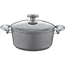 Renas Store Oms Collection 22X11,5 cm Granit Derin Tencere Gri