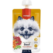 Renas Store Wanpy Taze Sığır Etli&havuçlu Köpek Et Ezmesi 90 gr Tekli