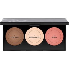 Renas Store Golden Rose Metals Sculpting Palette, Contour, Highlighter, Blush, 3x4.5g