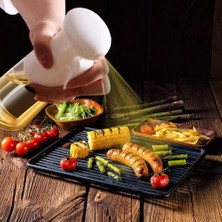 Renas Store Yeni Nesil Airfryer Sprey Yağdanlık 220ML Kolay Kullanımlı Yağdanlık Zeytinyağı ve Yağ Püskürtücü Siyah,