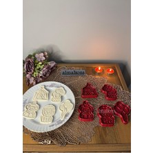 Renas Store Almalions Sirk Hayvanları Kurabiye Kalıbı Seti - Aslan - Hamur Şekillendirici - Şeker Hamuru Kalıp- 5 Adet