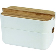 Renas Store Lexon Zen Cotton Box, Beyaz/bambu, LH42 W