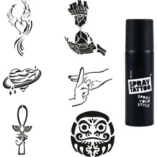 Renas Store Mistik Zaman Spray Tattoo Geçici Dövme Yapma Seti Sprey Dövme Kiti