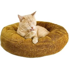 Renas Store Tigres Puffy Simit Şeklinde Kedi Yatağı 50 cm