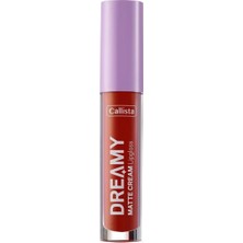 Renas Store Callista Dreamy Matte Cream Mat Görünümlü Lipgloss 205 Big Ego, Kahverengi