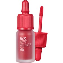 Renas Store Peripera Uzun Süre Kalıcı ve Hafif Formüllü, Kadife Bitişli Tint Ink Airy Velvet (6 Sold Out Red)