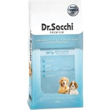 Renas Store Dr.sacchi Düşük Tahıllı Sığır Etli ve Kuzu Etli Yavru Köpek Maması 12 kg