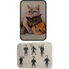 Renas Store Çift Taraflı Tırmalama Paspası 90X60 Altı Kedi x Three Cat