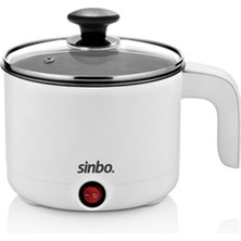 Renas Store Sinbo SCO-5043 Çok Fonksiyonlu Buharlı Pişirici – 1 Litre Kapasite, Paslanmaz Gizli Rezistans, Temperli Cam Kapak
