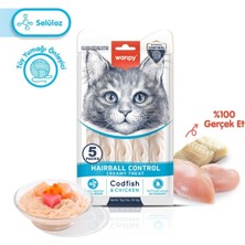 Renas Store Wanpy Hairball Control Morina Balığı&tavuk 12'li-F.krema Ödül 5X14GR Kedi Maması