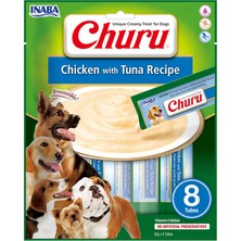 Renas Store Inaba Ciao Churu Ton Balıklı ve Tavuklu Tamamlayıcı Köpek Ödül Maması 8 x 20 gr
