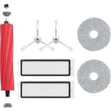 Renas Store Robotyedek Qrevo Maxv Qrevo Pro Qrevo S Beyaz Uyumlu Fırça Hepa Mop Seti-7 Parça