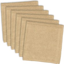 Renas Store Dıı Mikrofiber Çok Amaçlı Temizlik Bezi, Mutfak, Bulaşık Makinesi, Araba, Toz Alma, Kurutma, Bez Için Mükemmel, 30,5 x 30,5 Cm, 6 Adet, Boz Kahverengi