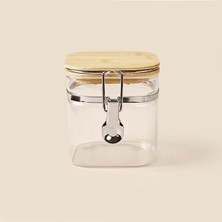 Renas Store Arow Jacke Kilitli Cam Kavanoz - Şeffaf/açık Kahverengi - 900 ml