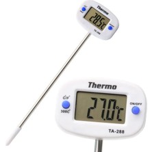 Renas Store Primex Px-60 Dijital Mutfak Termometresi, -50°c +300°C Paslanmaz Çelik Problu Gıda Termometresi, Yemek Et Tavuk Balık Süt Su Yağ Çikolata Şekerleme Mangal Bbq Için LCD Ekranlı Sıcaklık Ölçer