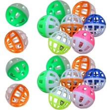 Renas Store 40 Adet Evcil Hayvan Kedi Köpek Hayvan Oyun Topu Çıngıraklı 4 cm