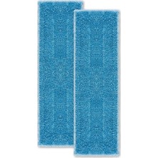 Renas Store Polti Moppy Genel Microfiber Bez Seti 2'li, Tüm Yüzeyler Için Uygun, Makinede Yıkanabilir, Pamuklu, Mavi