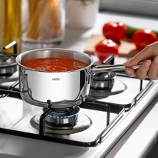 Renas Store Nehir Silver Çelik Sosluk 14 cm Kapaksız