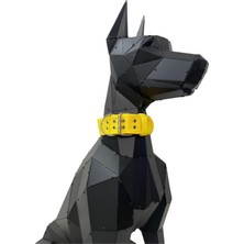 Renas Store Tasma Market Sarı Yumuşak Dokulu Büyük Irk Köpek Tasması Sarı M