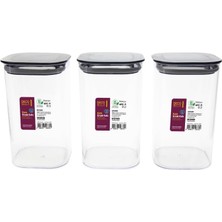 Renas Store Omak Decobella 3 'lü 1.1 Lt. Kare Erzak Kabı Seti