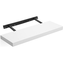 Renas Store Vasagle Yüzer Raf, Fotoğraflar Için Duvar Rafı, 60 Cm, Dekorasyon, Oturma Odası, Mutfak, Koridor, Yatak Odası, Banyo, Beyaz LWS26WT