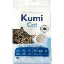 Renas Store Kumi Cat Eko-Premium Aktif Karbonlu Topaklanan Tozsuz Bentonit Kedi Kumu (5 L)