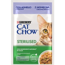 Renas Store Purina Cat Chow Kuzu Etli Kısırlaştırılmış Yaş Kedi Maması 85GR