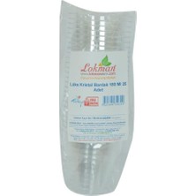 Renas Store Lüks Kristal Bardak Sert Plastik Çay Kahve Su Otomat Bardağı 180 ml 25 Li 1 Paket