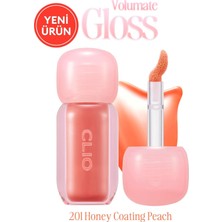 Renas Store Clıo, Pigmentli, Parlak Bitişli Dolgunlaştırıcı Lip Gloss Volumate Gloss 201 Honey Coating Peach