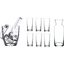 Renas Store Pasabahce Paşabahçe Rakı Bardak ve 9 Prç. Rakı Bardağı ve Buz Kovası Seti FMA06001 FMA06017 FMA55517