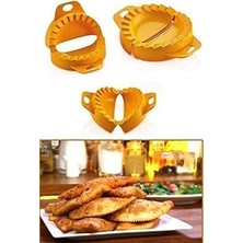 Renas Store Buffer® 3'lü Çiğ Börek Kurabiye Hamur Işi Ravioli Kesme Kalıbı Aparatı