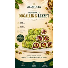 Anatolia Nuts Antep Fıstıklı Fitil Lokum – Bol Fıstıklı Geleneksel Türk Lokumu