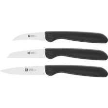 Renas Store Zwilling 38115001 Sebze Bıçağı Seti, 3 Parçalı, Plastik, Siyah