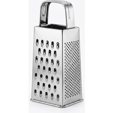 Renas Store Paslanmaz Çelik 4'ü 1 Arada Rende, Kompakt Tasarım, 18X8X6 Cm, Peynir Sebze ve Meyve Rendesi