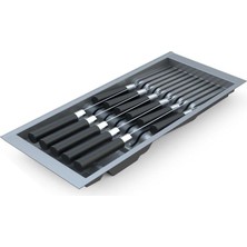 Renas Store Tify Mutfak Çekmece Içi Antresit Modüler Bıçaklık 20,5cm x 48CM (Boydan 4cm Kesilebilir)
