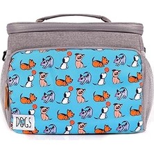 Renas Store Biggdesign Dogs Soğuk Veya Sıcak Isı Yalıtımlı Sızdırmaz Termal Beslenme Çantası 10L Turkuaz